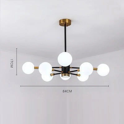 Nordic Bubble Glass Chandelier Pendant Lamp Ceiling Light Suspension Luminaire  for Living Room Bedroom