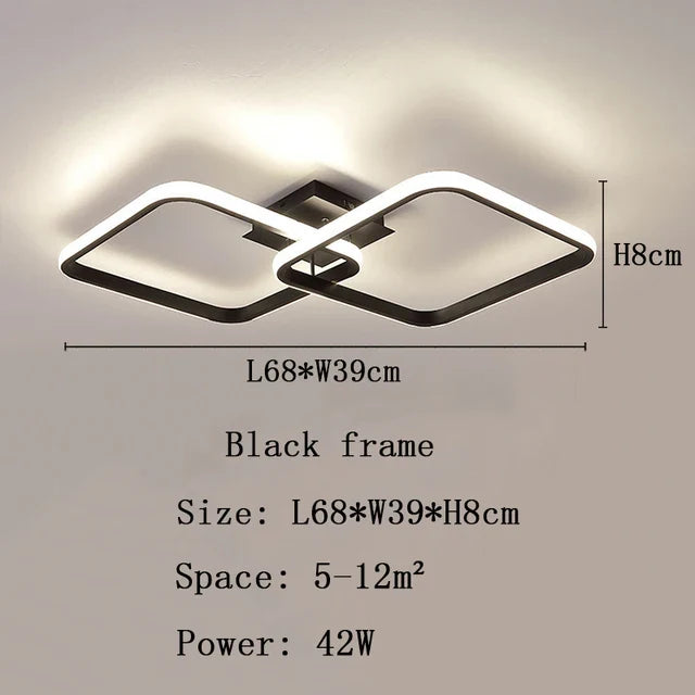 lustre led moderne pour allée couloir et intérieur