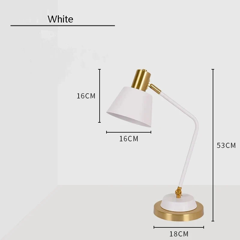 lampe à poser led nordique simple et romantique pour bureau et étude