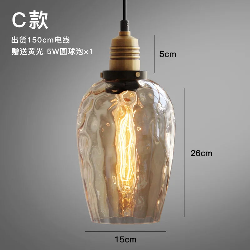 lustre industriel rétro pour décoration intérieure moderne