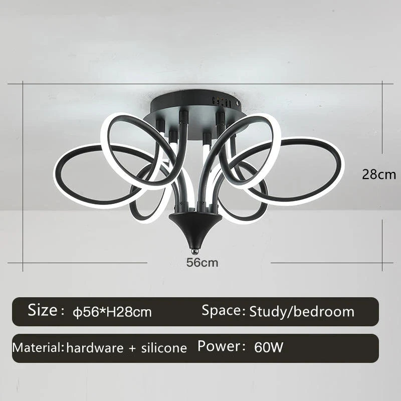 plafonnier led lumineux pour décoration intérieure moderne 2024