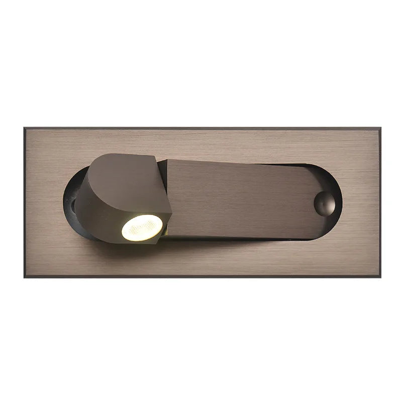 3W Embedded LED Wall Lamp 350 Rotation Adjustable Bedside Hotel Headboard Reading Light Bedroom Foldable Decor Sconce AC85-265V