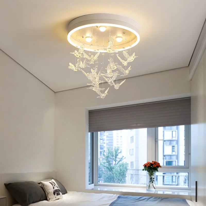 plafonnier led créatif nordique pour éclairage chaleureux et romantique