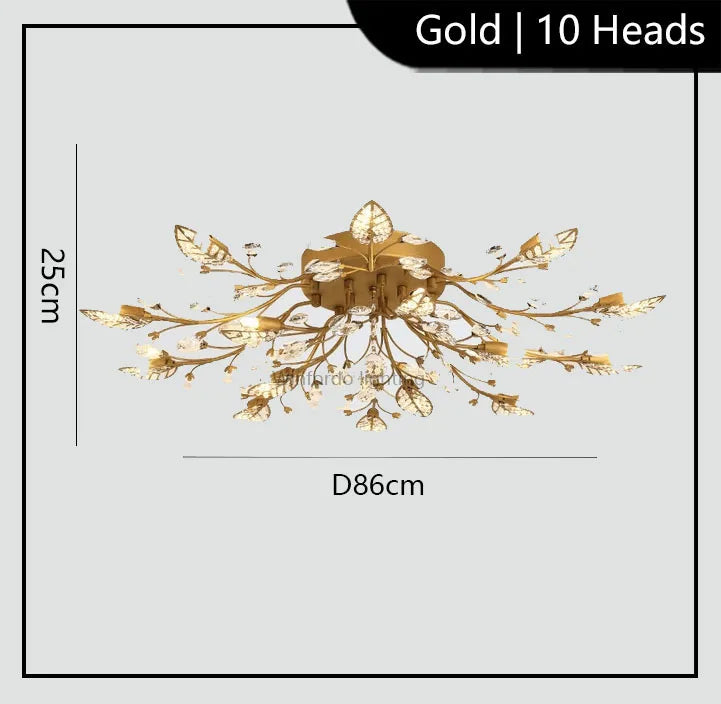 lustre moderne en cristal led winfordo pour éclairage intérieur