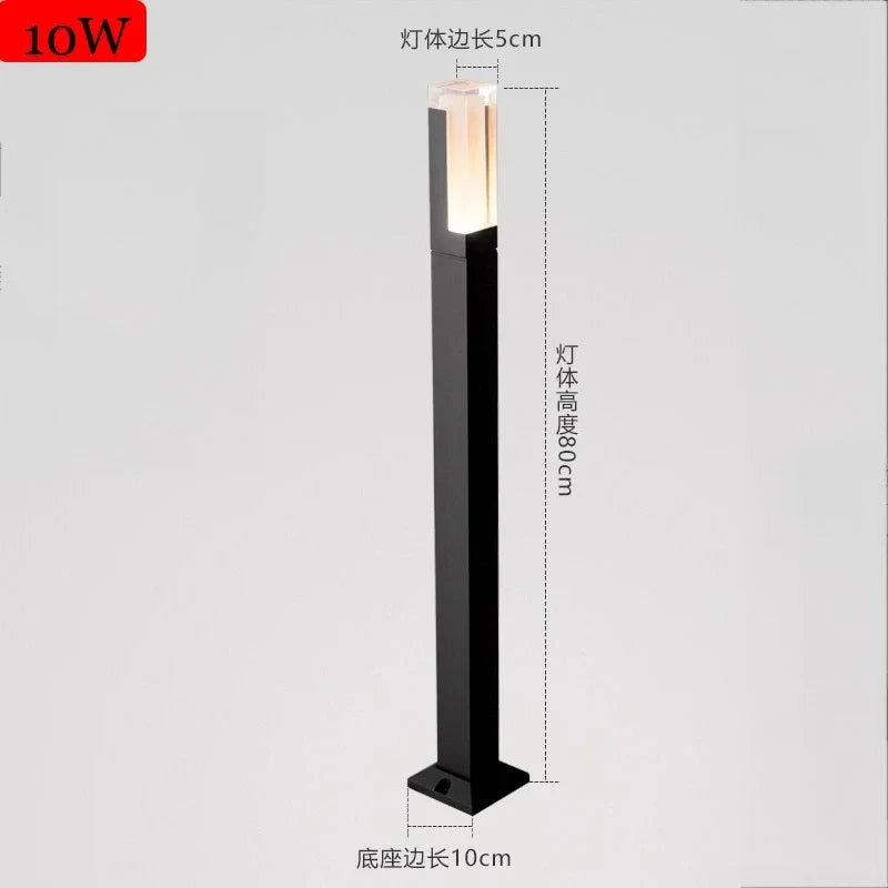 lampe extérieure moderne étanche pour jardin et parc