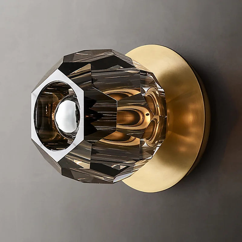plafonnier nordique en cristal pour décoration intérieure élégante