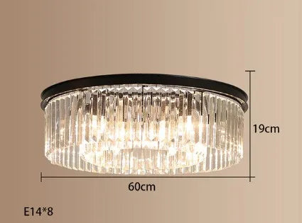 lustre en cristal suspendu pour éclairage intérieur design élégant