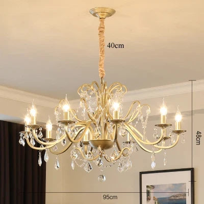lustre moderne en cristal avec éclairage led élégant pour votre intérieur