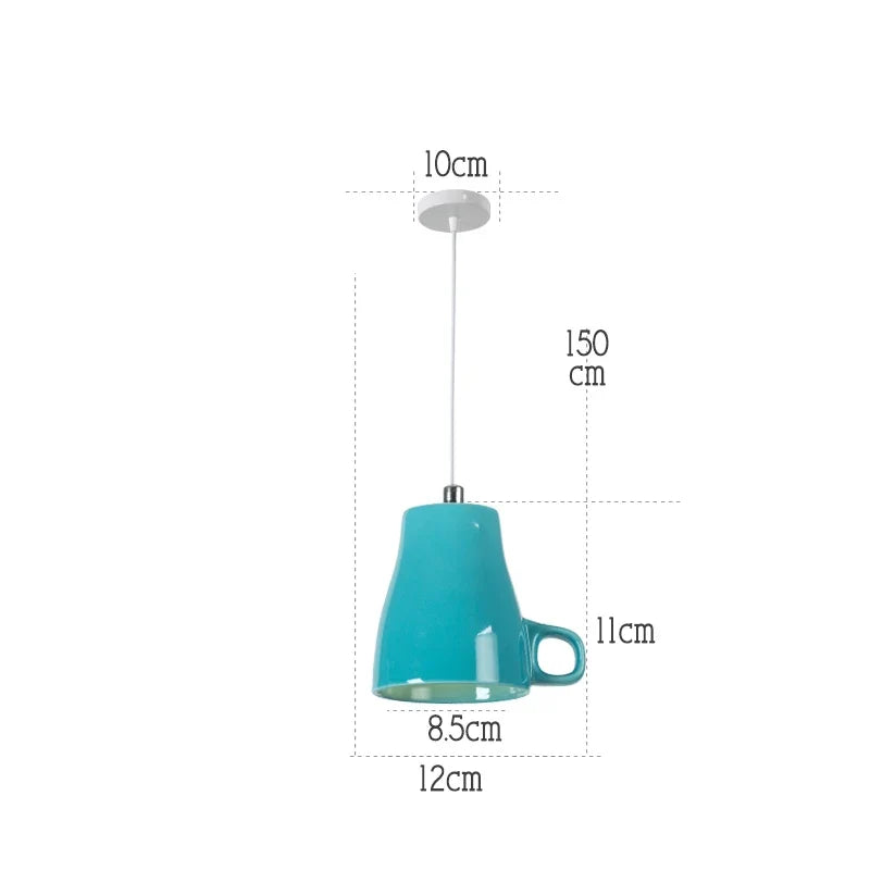 lampe suspension céramique moderne led