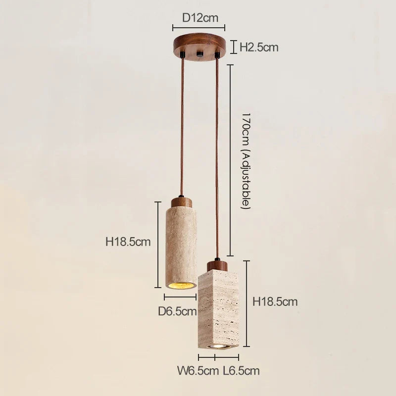 ensemble de 3 suspensions wabi sabi naturelles led
