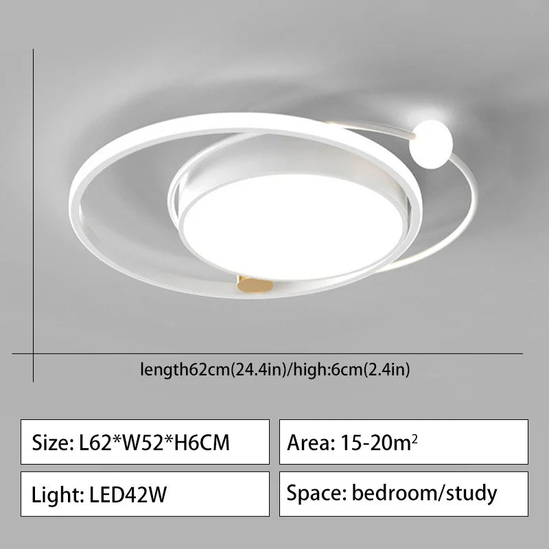 lustre led moderne à intensité variable pour intérieur