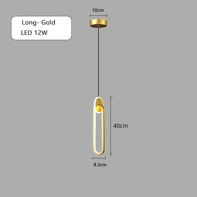 lustre long câble minimaliste suspendu rond 2022