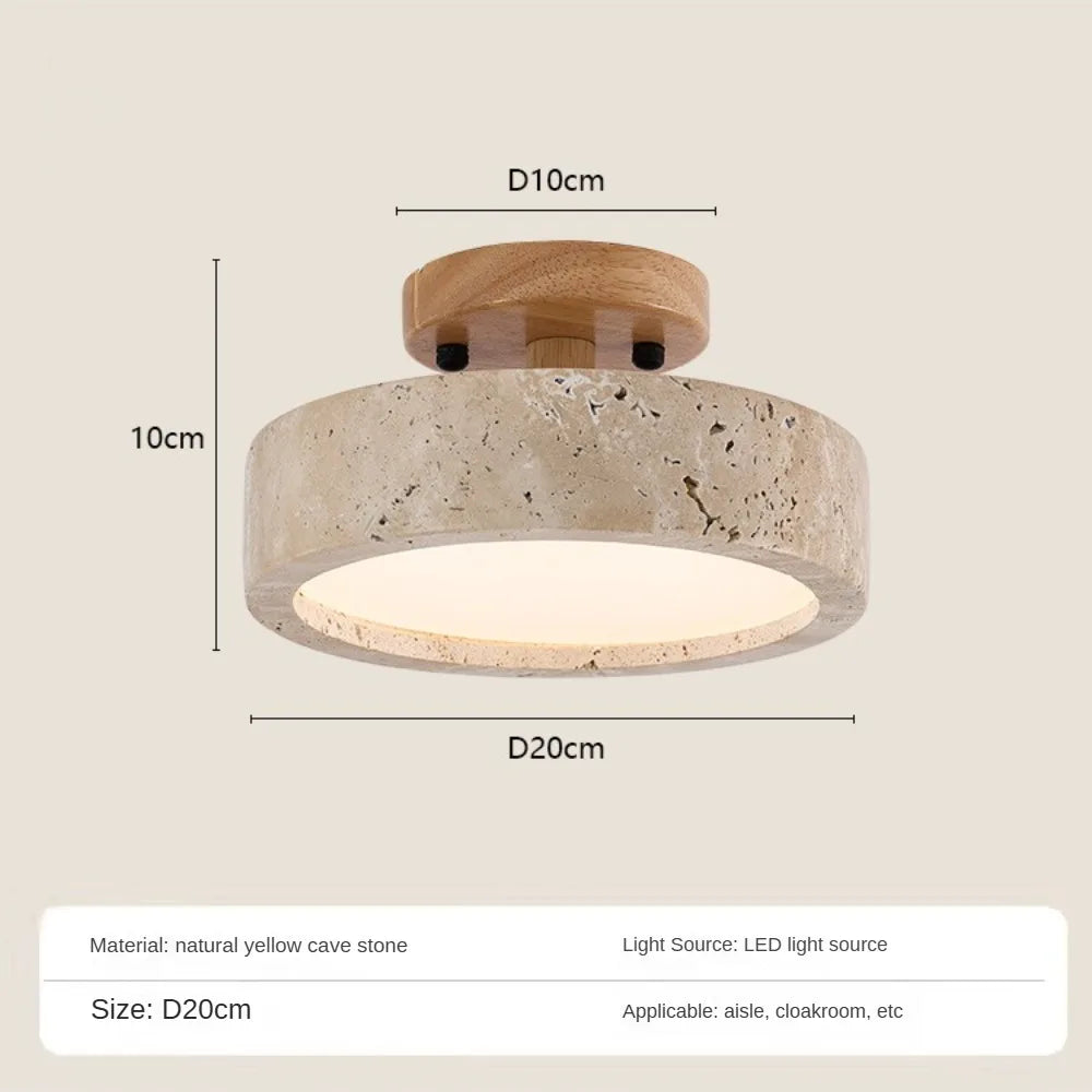 plafonnier en marbre wabi sabi pour décoration intérieure et extérieure