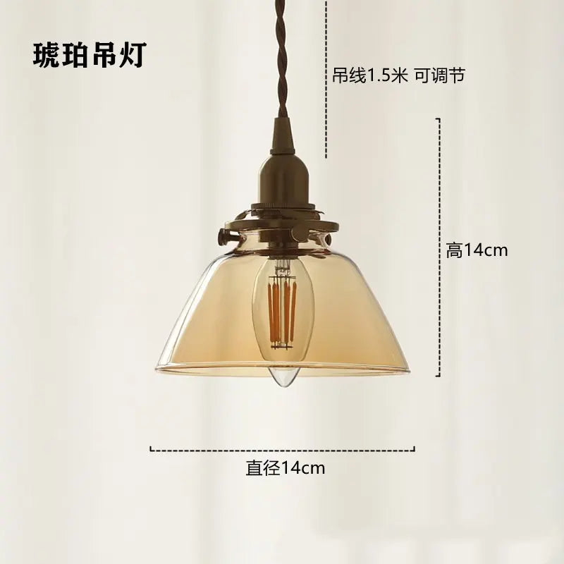 suspension rétro en verre et laiton pour intérieur créatif
