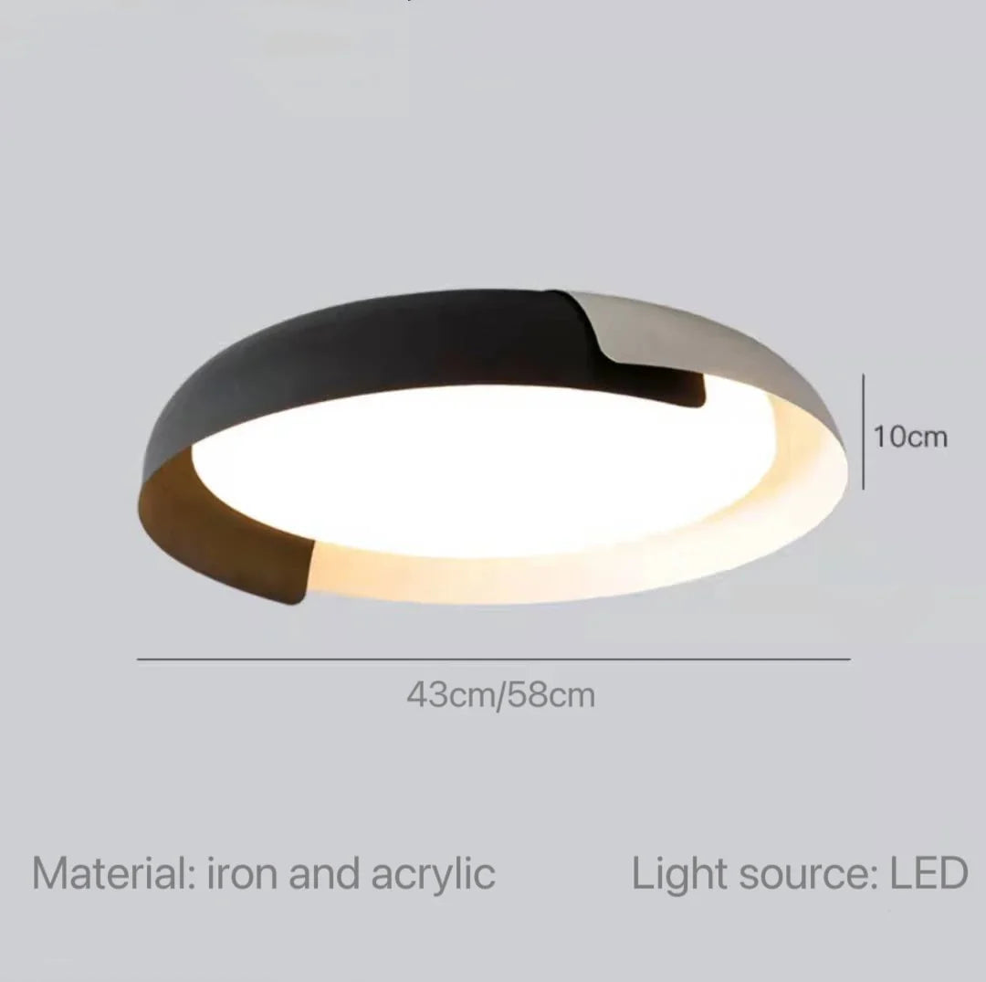 plafonnier nordique en bois pour décoration intérieure et éclairage LED