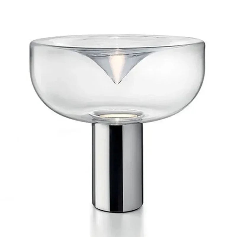 lampe de chevet design radar en verre moderne décorative