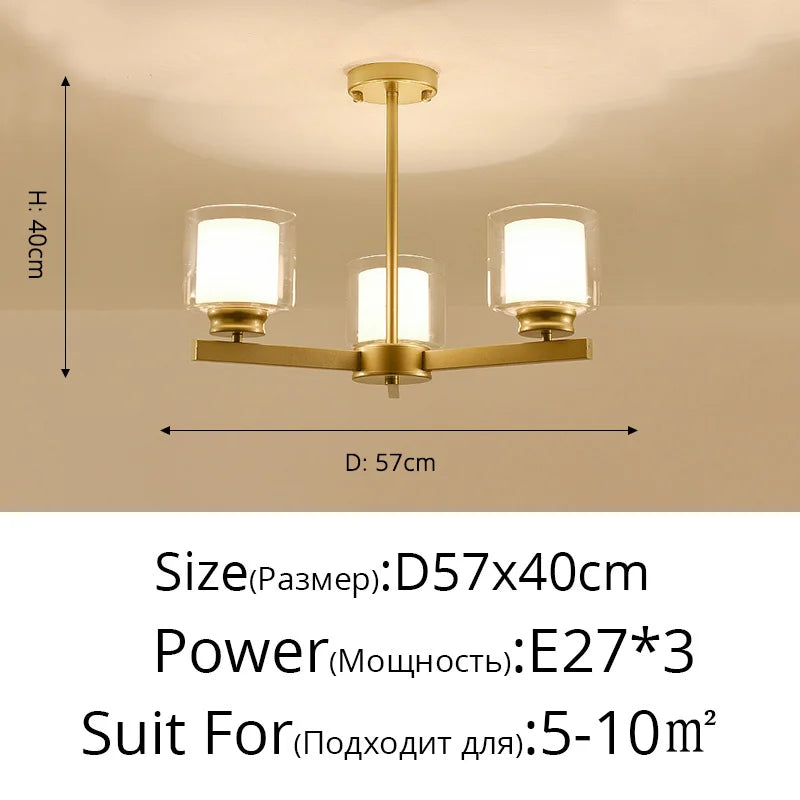 Bosmos European Style Decorative LED Chandeliers For Living Rooms, Bedrooms, And Modern Simple Indoor Lighting