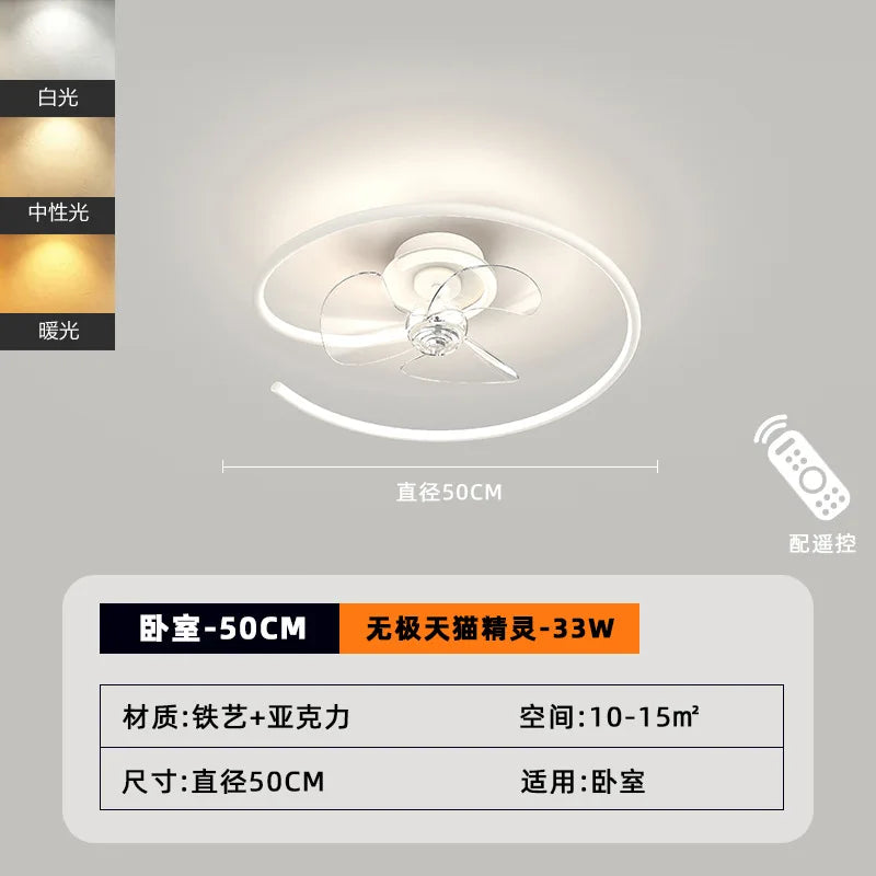 plafonnier moderne led avec éclairage et contrôle économique
