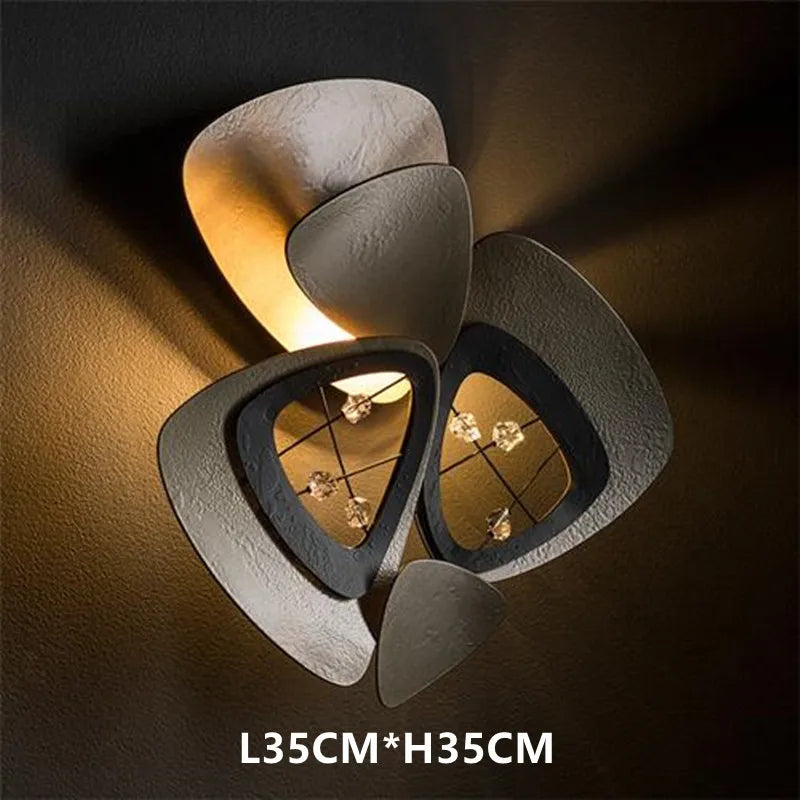 lustre postmoderne créatif coquille art suspendus luminaires