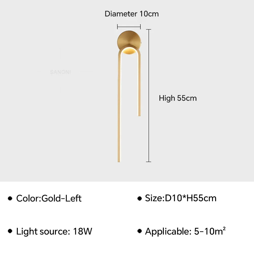 applique murale led nordique pour décoration chambre