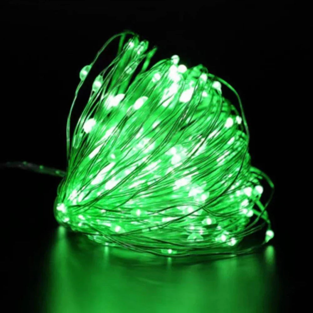 guirlande lumineuse led en fil de cuivre étanche à piles décorative