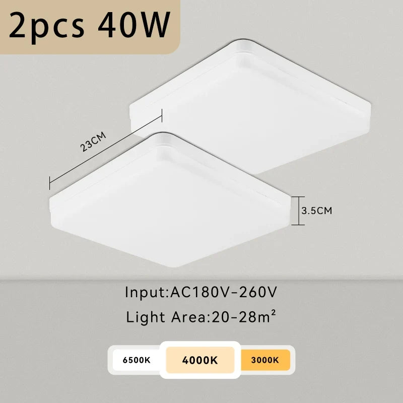 plafonnier led moderne carré pour intérieur design élégant