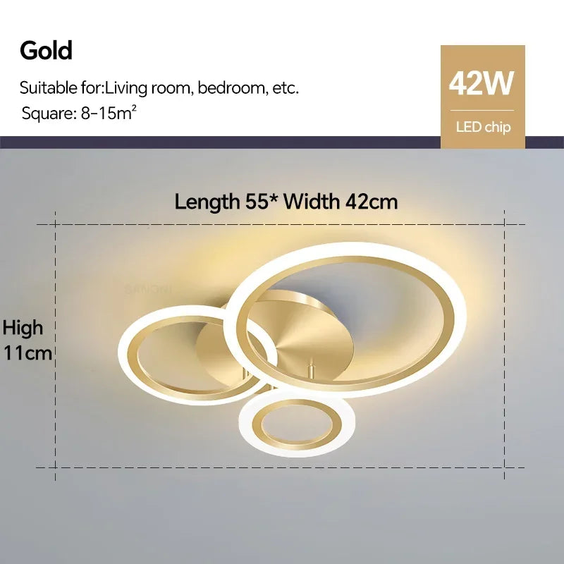 plafonnier led moderne avec gradation pour intérieur élégant