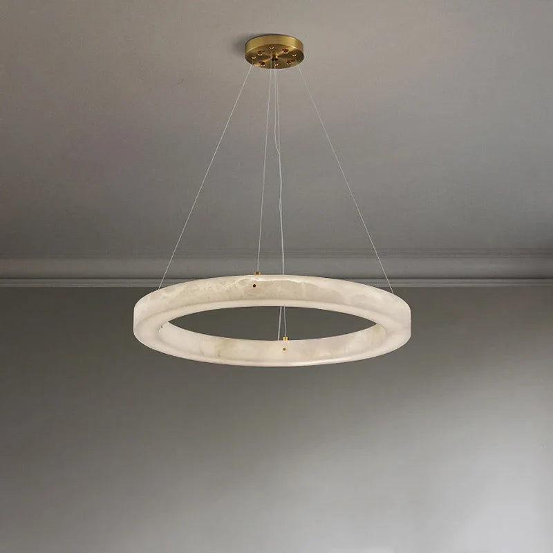 suspension circulaire en marbre pour décoration intérieure