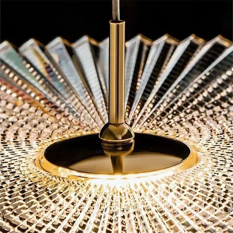 suspension minimalistes modernes en verre grain d'eau