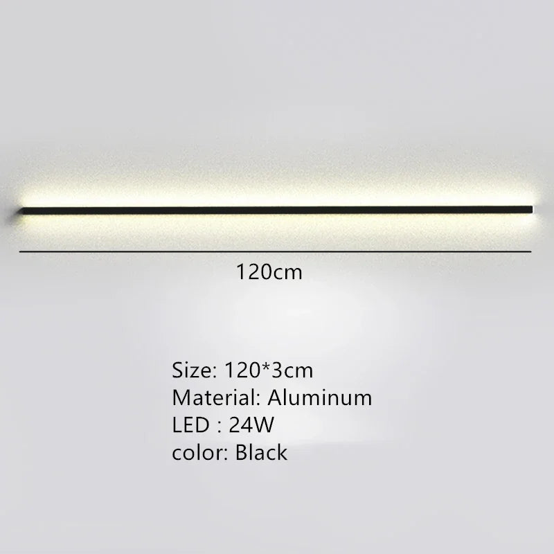 applique murale led moderne avec interrupteur de gradation pour décoration
