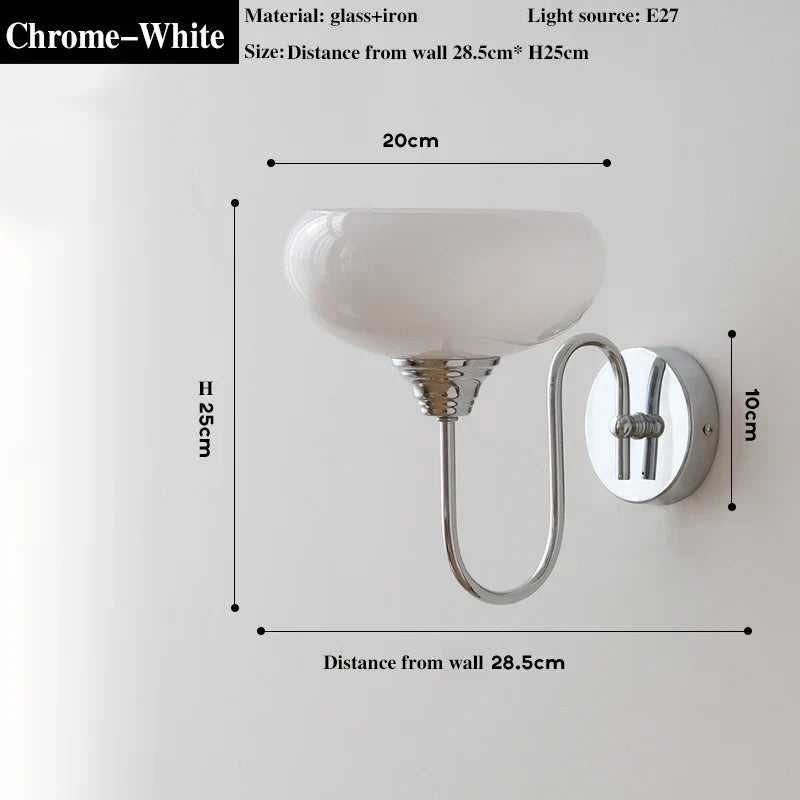 2024 Bauhaus Medieval Modern French Bedroom, Study Room, Living Room Chandelier Designer Nordic Retro Wall Lamp