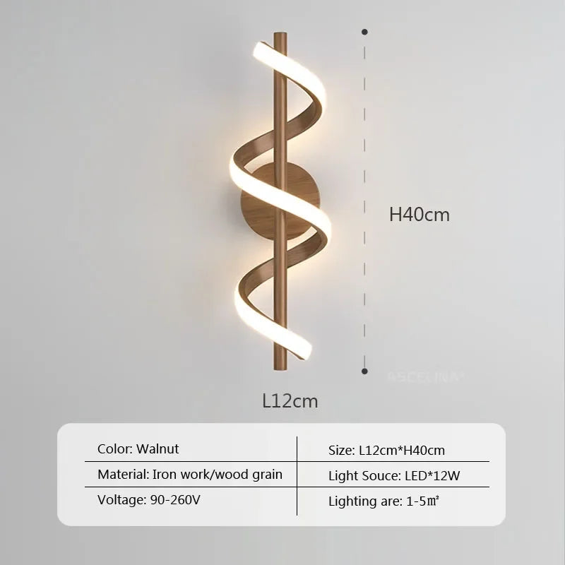applique murale led décorative style nordique
