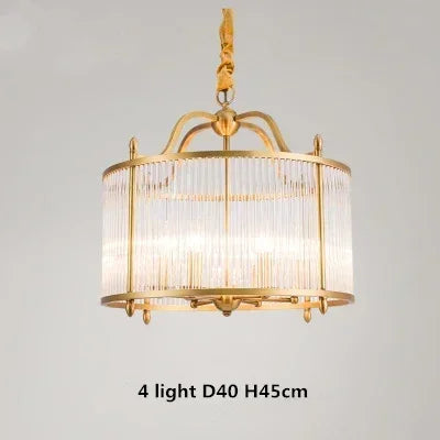 lustre de luxe moderne en cuivre doré avec éclairage led