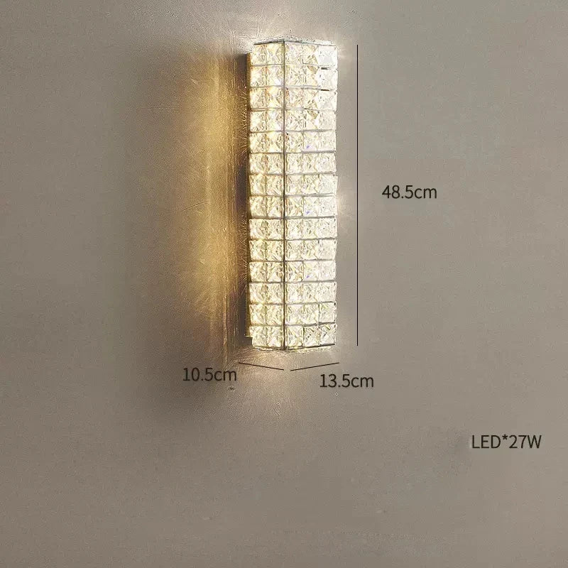 plafonnier led art déco carré cristal design moderne élégant