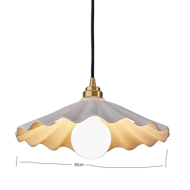 Suspension fleur en céramique moderne