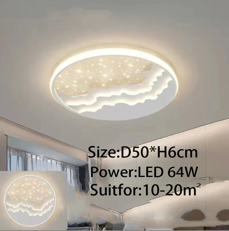 luxe salon plafonnier moderne Intelligent LED décoration intérieure lampes créatif ciel étoilé chambre salle à manger lustre