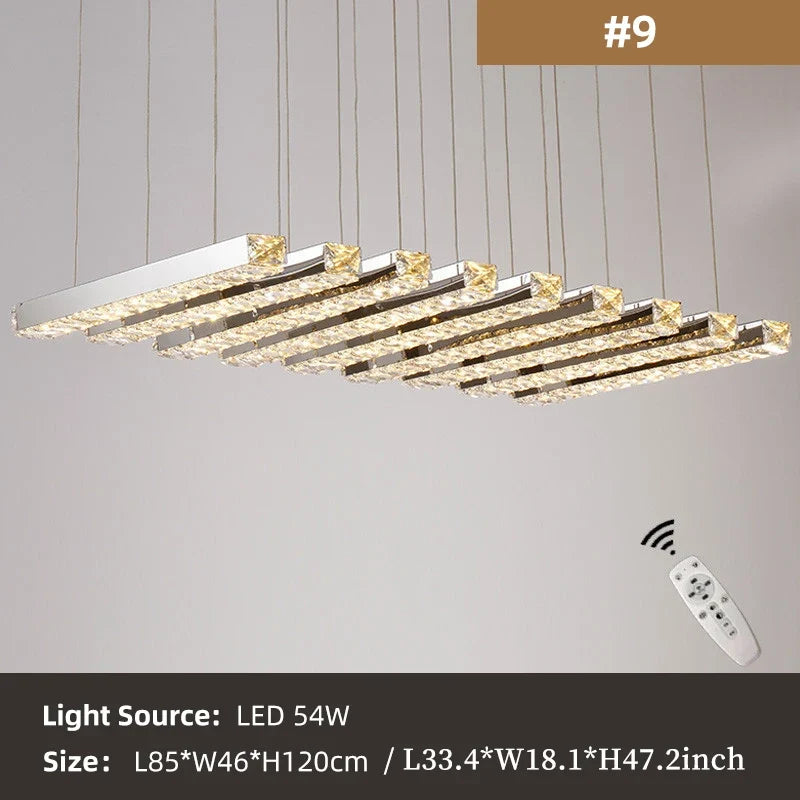 Modern Luxury Creative Led Crystal Chandelier Dining Room, Living Room, Kitchen Table, Meeting Room, Bedroom Lighting Chandelier
