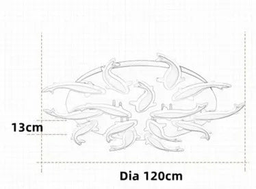 plafonnier led moderne en métal et acrylique pour intérieur