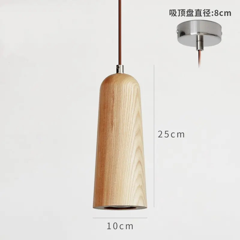 suspension en bois massif style nordique pour décoration intérieure