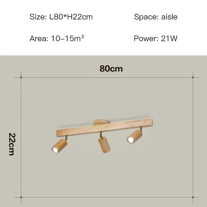 plafonnier led moderne en bois pour intérieur élégant