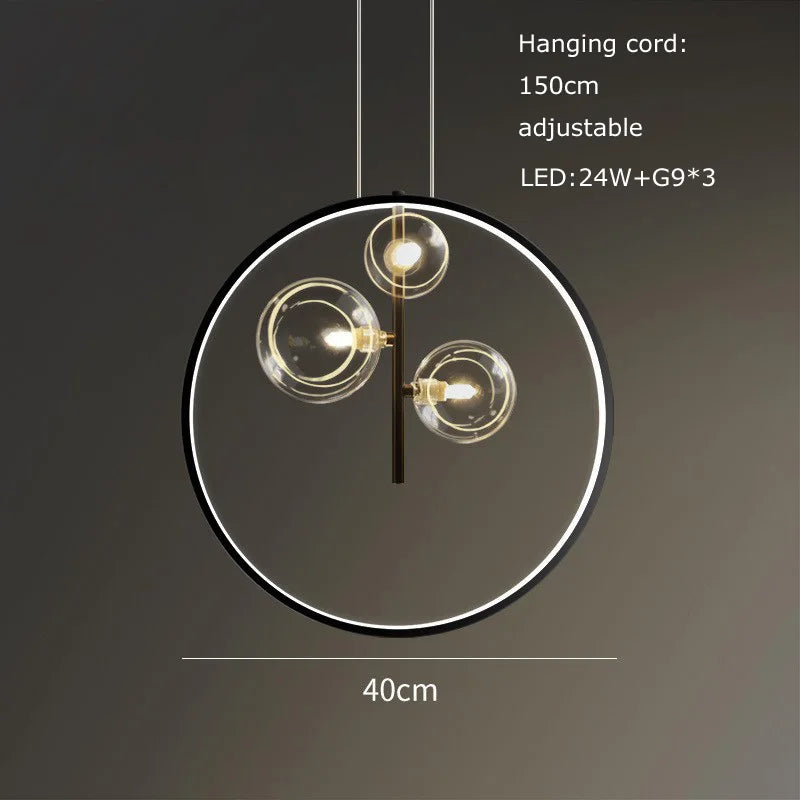 Nordic creative G9 LED dining room chandelier Modern industrial style living room, kitchen island home decoration chandelier