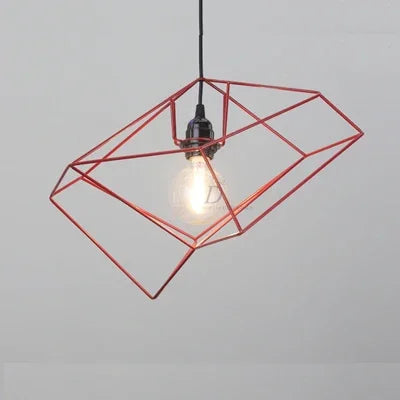 suspension nordique simple en fer design géométrique moderne