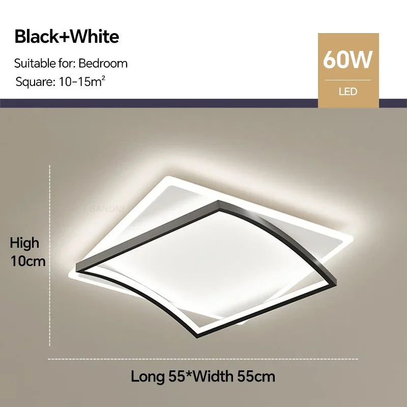 lustre moderne à leds pour intérieur de maison