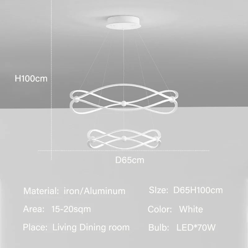 suspension design moderne pour un éclairage intérieur élégant