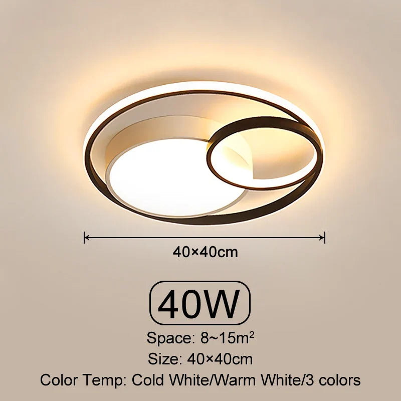 Plafond moderne à LEDs lumière salon chambre salle à manger plafonnier éclairage intérieur Dimmable décoratif maison lampes lumineuses