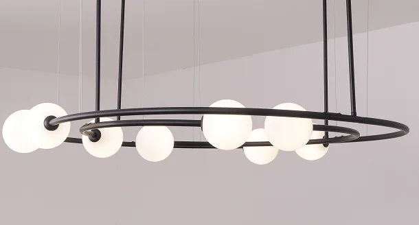 suspension en verre design nordique pour intérieur créatif