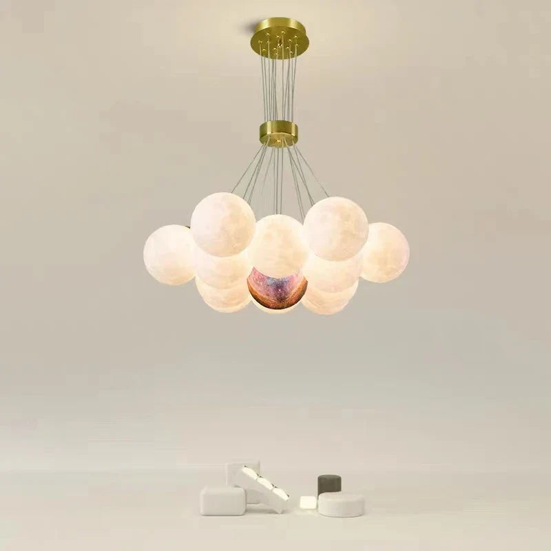 lustre lumineux nuage pour chambre d'enfants décorative