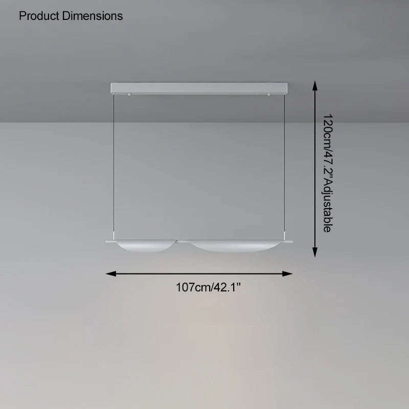 lustre moderne à gradation pour éclairage suspendu élégant