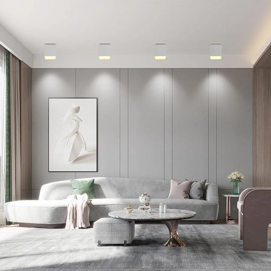 plafonnier dimmable antibuée cube led design moderne
