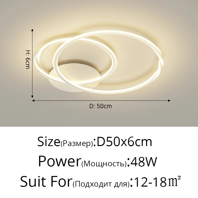 lustre moderne en led design créatif minimaliste pour intérieur élégant